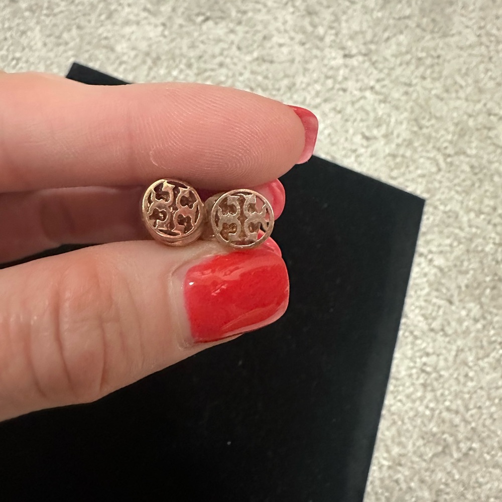 Tory Burch Rose Gold Stud Earrings
